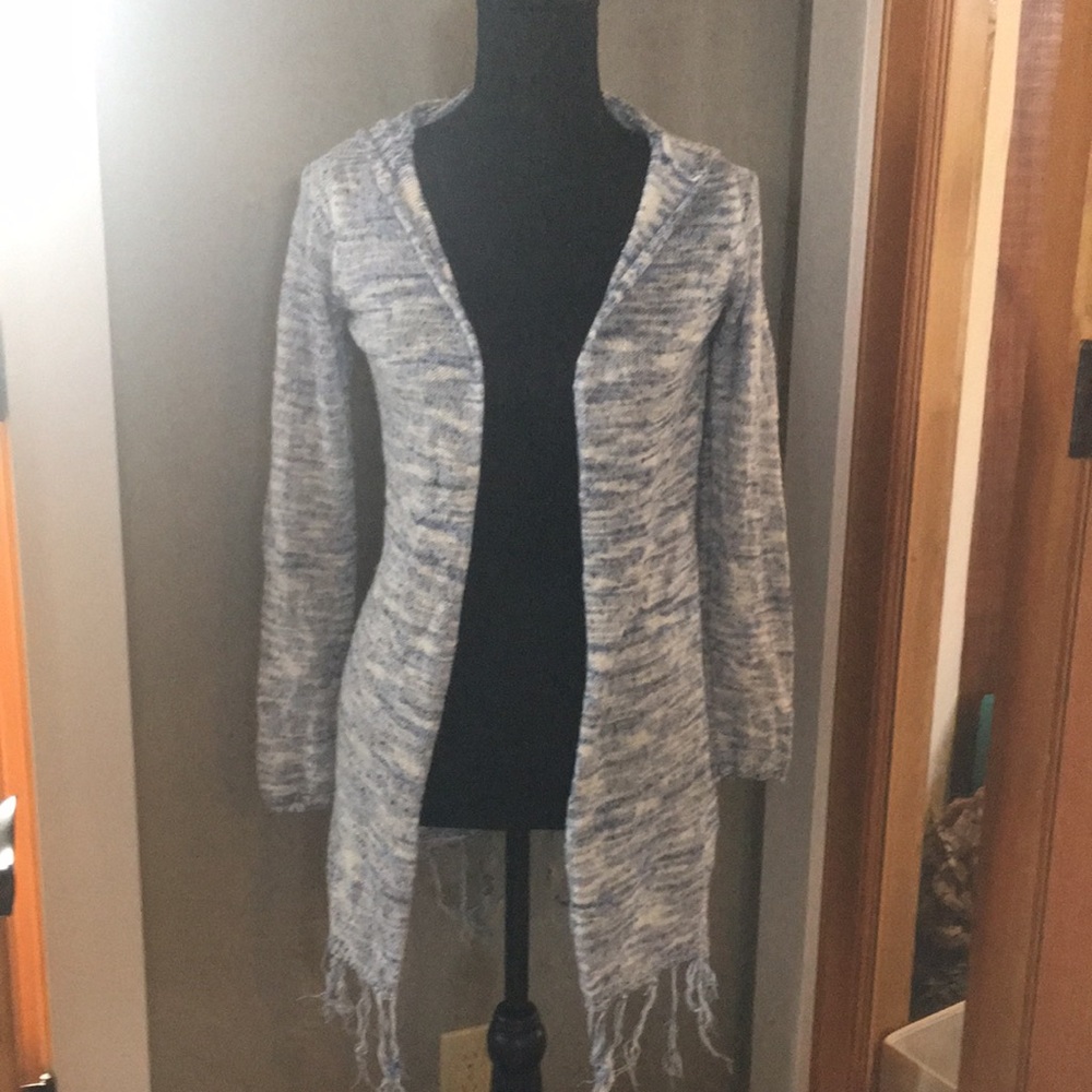 Blue long sleeve sweater